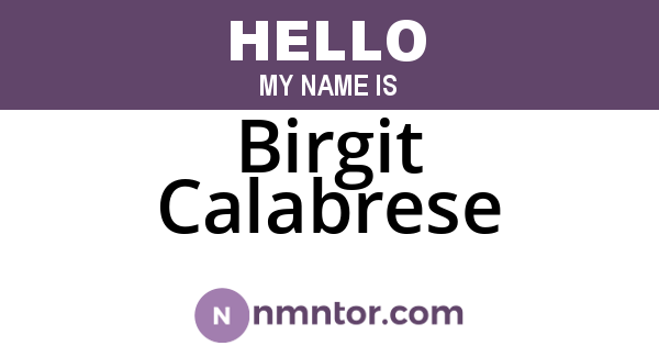 Birgit Calabrese