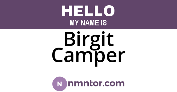Birgit Camper