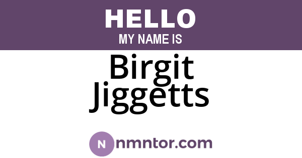Birgit Jiggetts