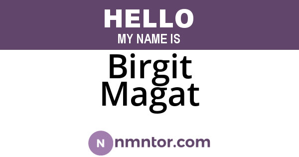 Birgit Magat