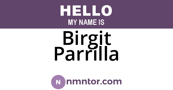 Birgit Parrilla