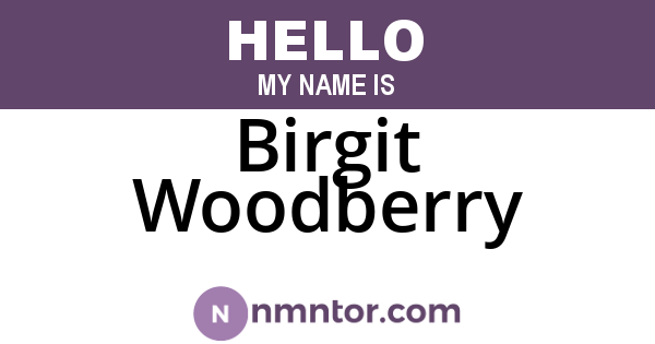 Birgit Woodberry