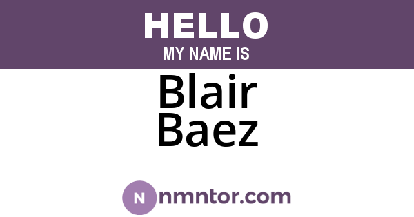 Blair Baez