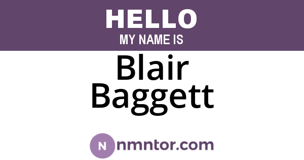 Blair Baggett