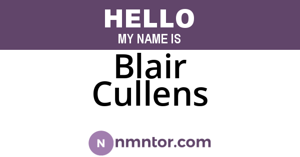 Blair Cullens
