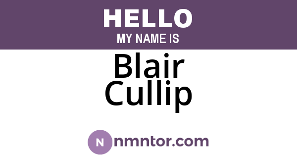 Blair Cullip