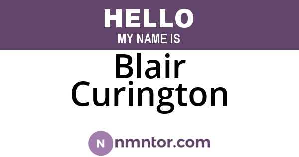 Blair Curington