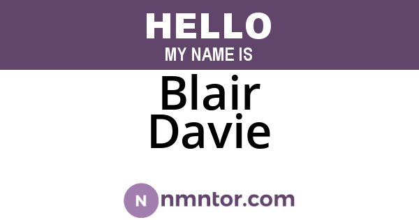 Blair Davie