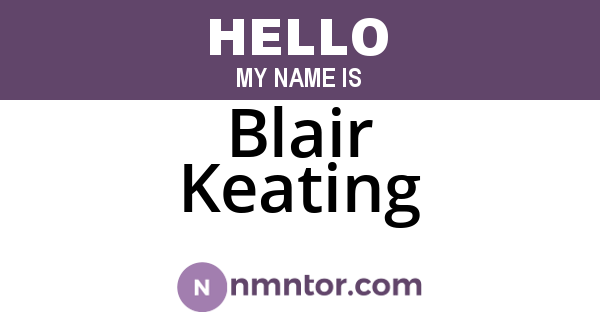 Blair Keating