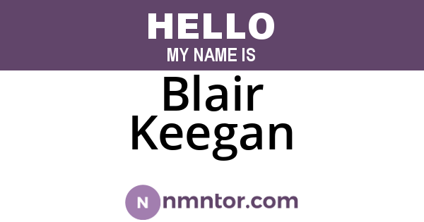 Blair Keegan