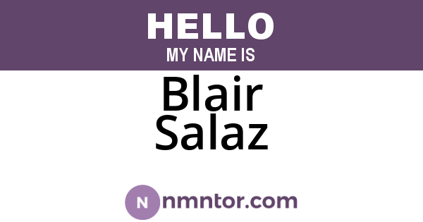 Blair Salaz