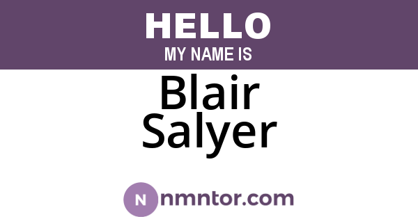 Blair Salyer
