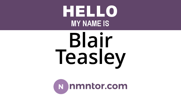 Blair Teasley