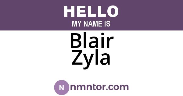 Blair Zyla