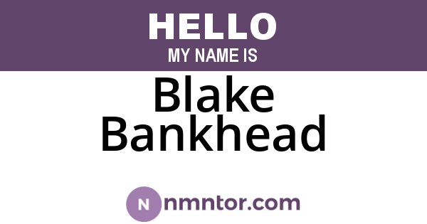 Blake Bankhead