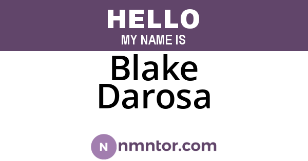 Blake Darosa