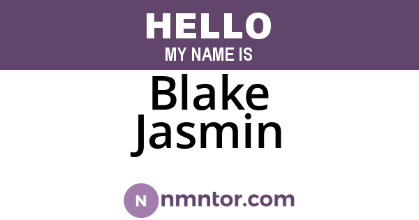 Blake Jasmin