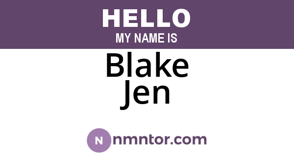 Blake Jen