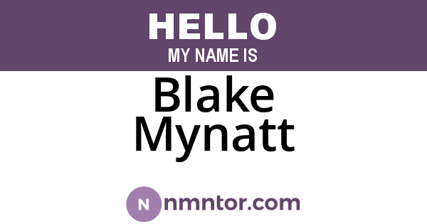 Blake Mynatt