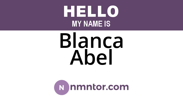 Blanca Abel