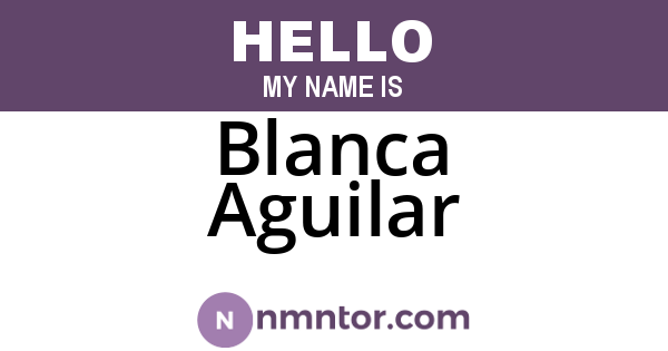Blanca Aguilar