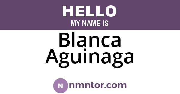 Blanca Aguinaga