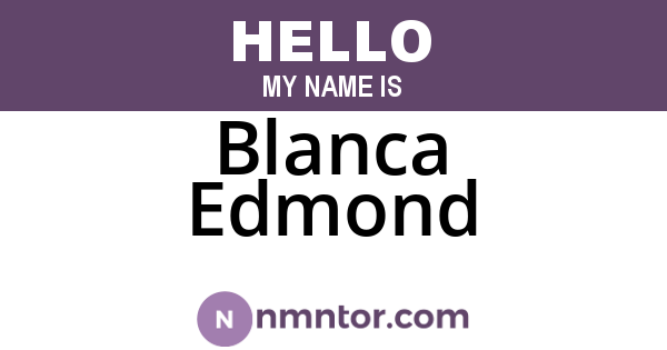Blanca Edmond