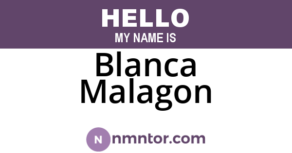 Blanca Malagon