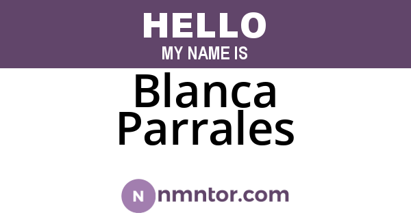 Blanca Parrales