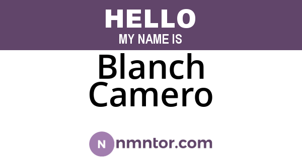 Blanch Camero