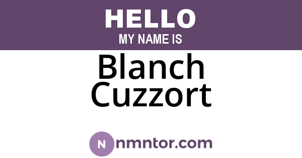 Blanch Cuzzort