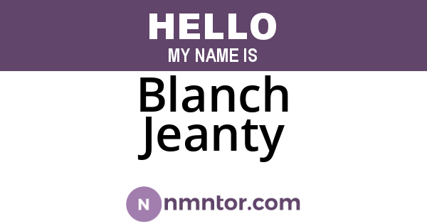 Blanch Jeanty
