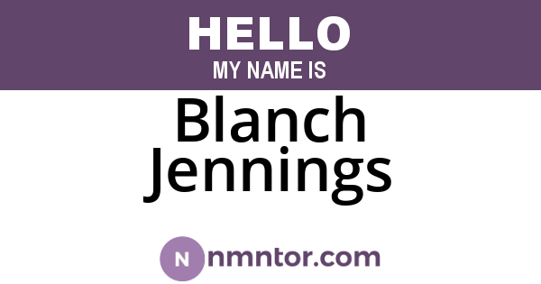 Blanch Jennings