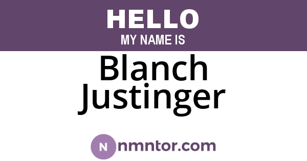 Blanch Justinger