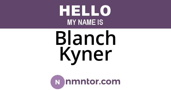 Blanch Kyner
