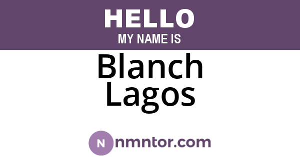 Blanch Lagos