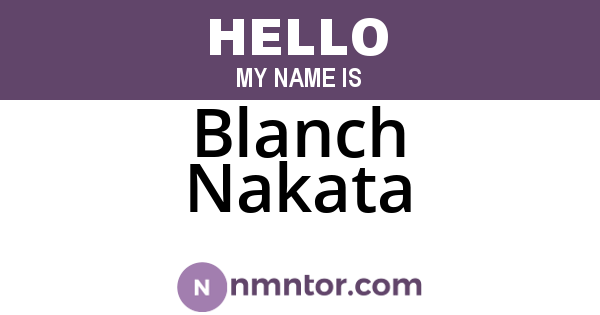 Blanch Nakata