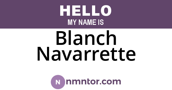 Blanch Navarrette