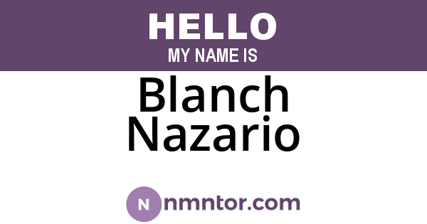 Blanch Nazario