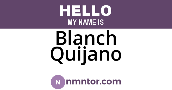 Blanch Quijano