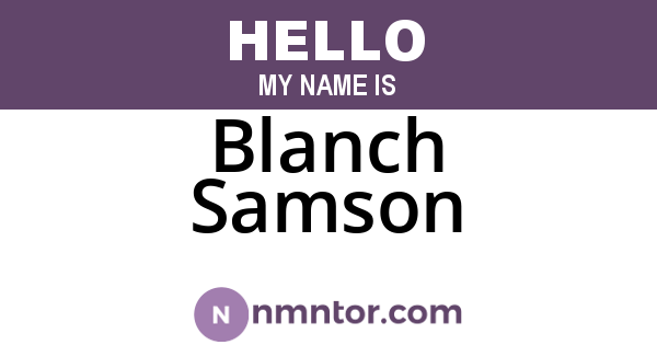 Blanch Samson