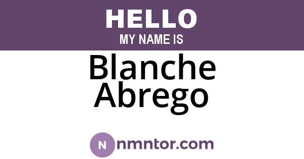 Blanche Abrego