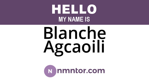 Blanche Agcaoili