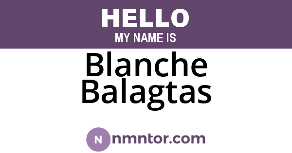 Blanche Balagtas