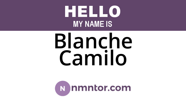 Blanche Camilo