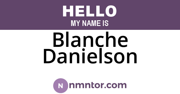 Blanche Danielson