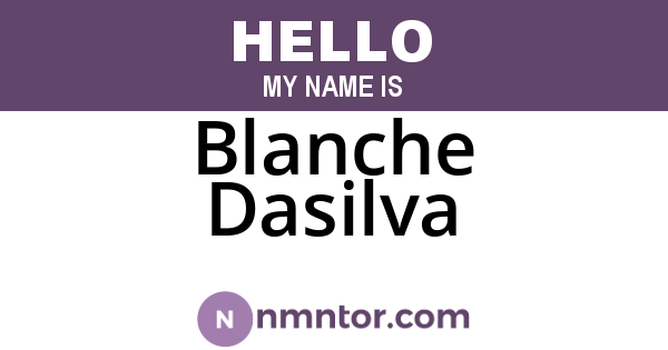 Blanche Dasilva