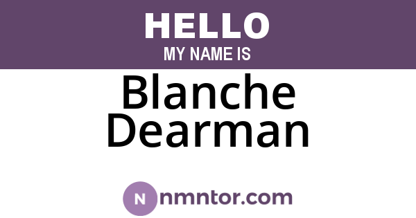 Blanche Dearman