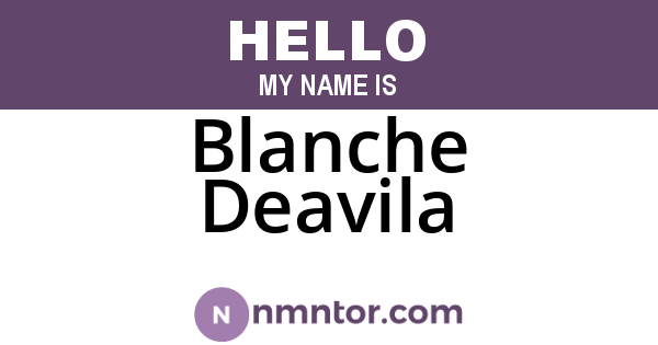 Blanche Deavila