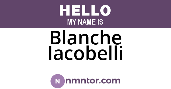 Blanche Iacobelli